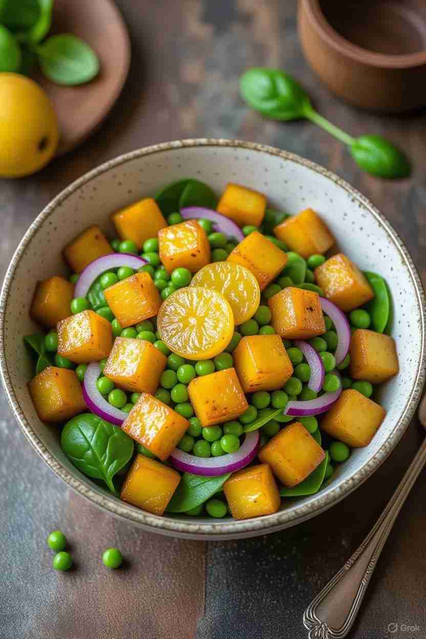 Geroosterde Bieten-Linzen Salade met Druif