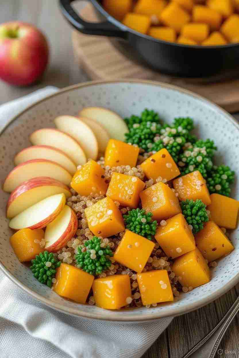 Geroosterde Pompoen Quinoa Stoof met Appel