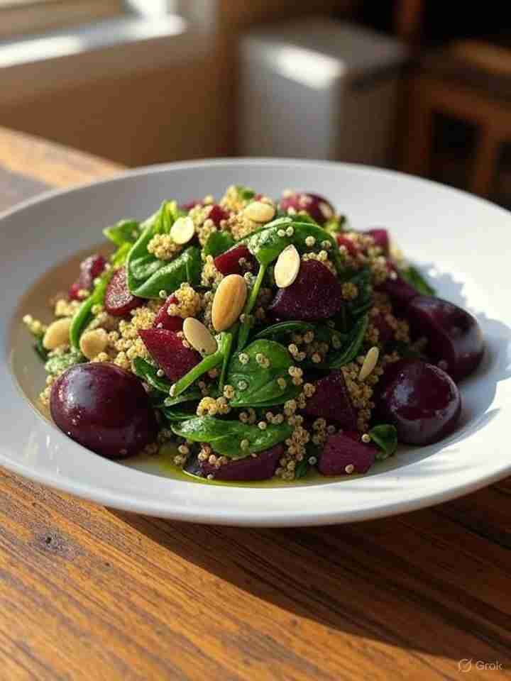 Geroosterde Pruimen Quinoa Salade
