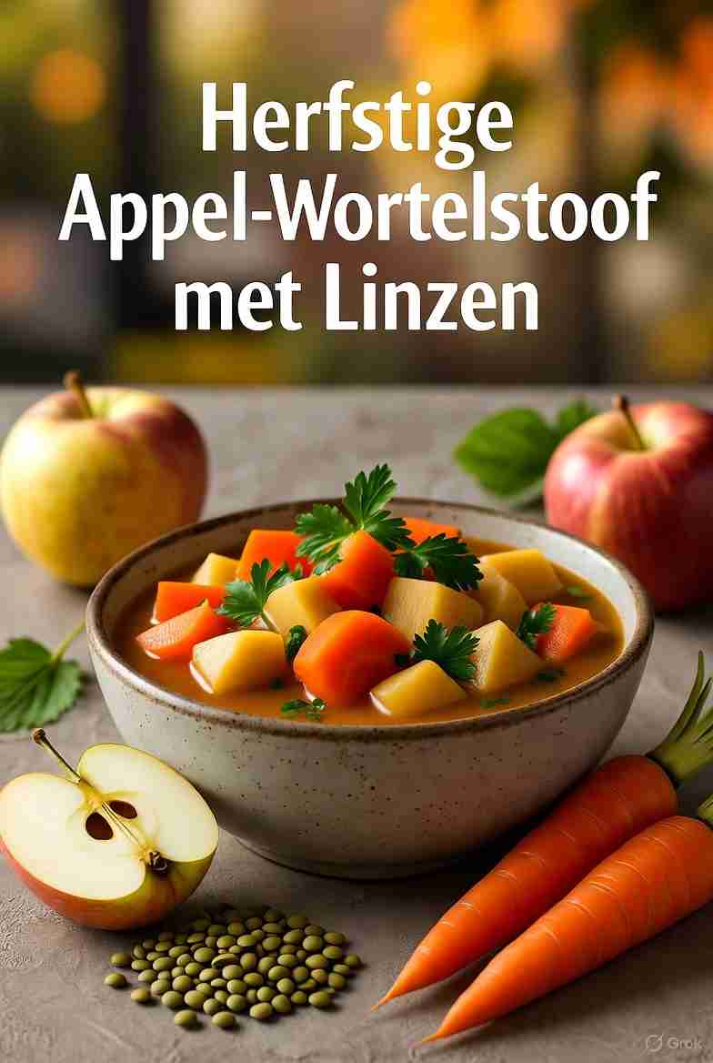 Herfstige Appel Wortelstoof met Linzen