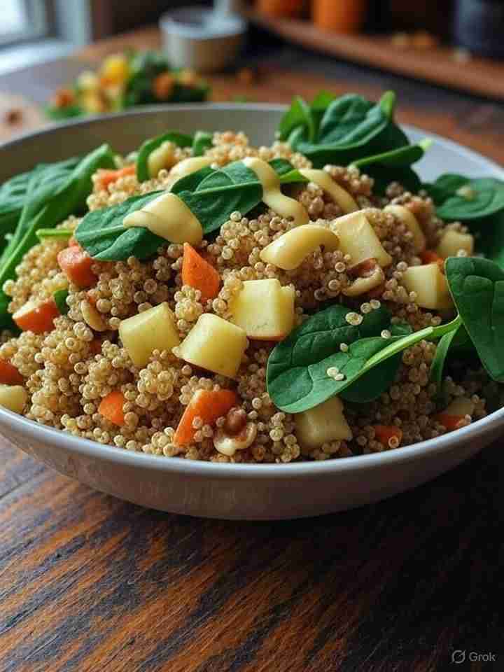 Herfstige Quinoa-Salade met Appel en Walnoot