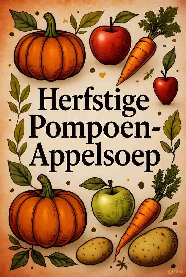 Herfstige pompoen appelsoep