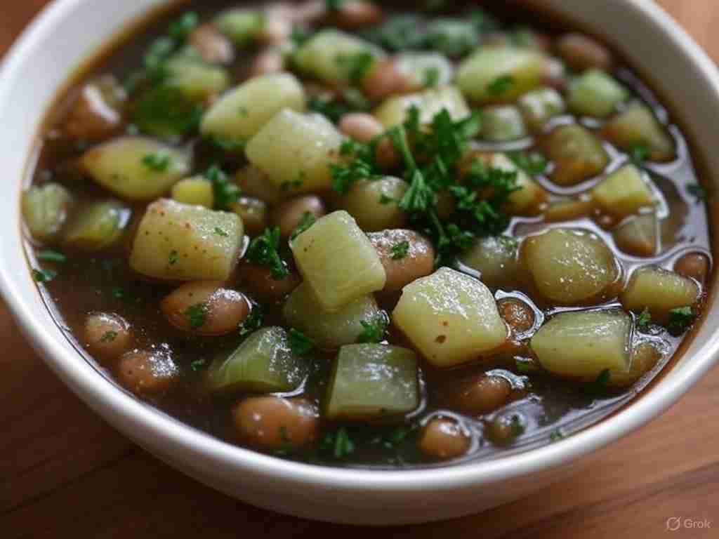 Koolraap-Preistoof met Witte Bonen 