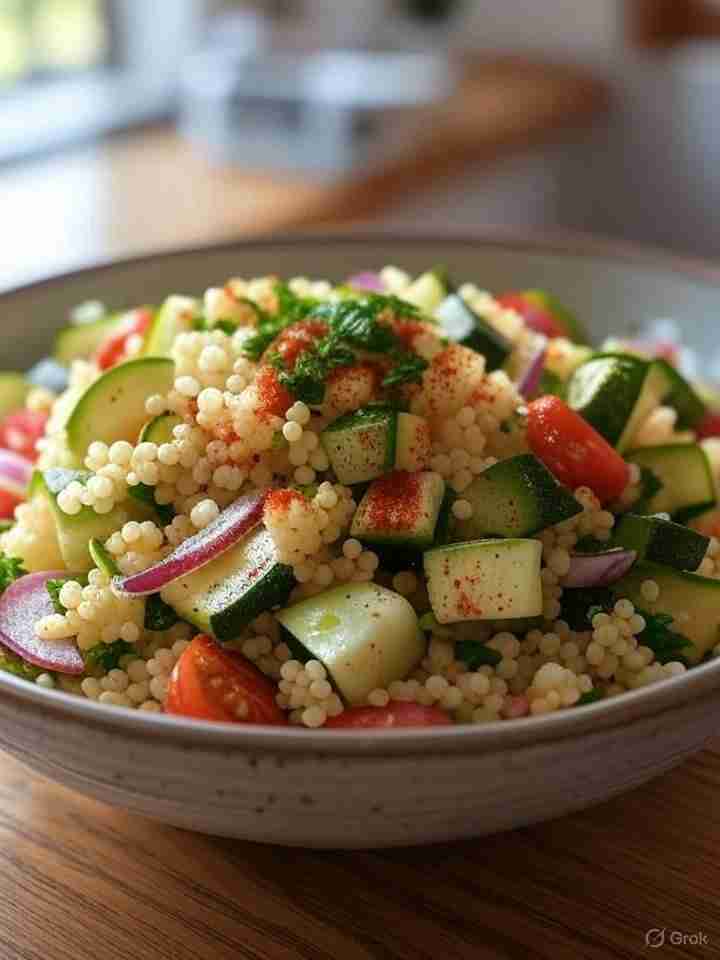 Mediterrane Couscoussalade met Groenten