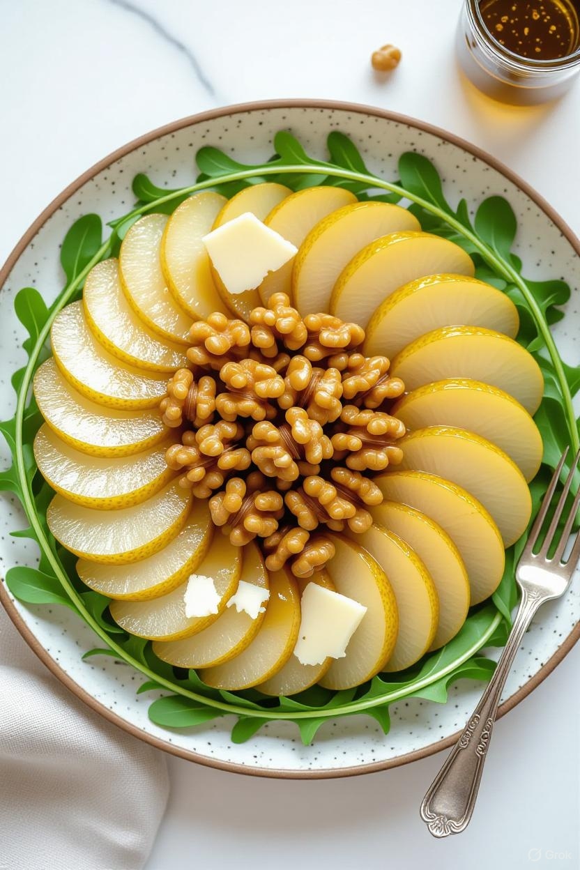 Perensalade met Walnoot en Blauwe Kaas