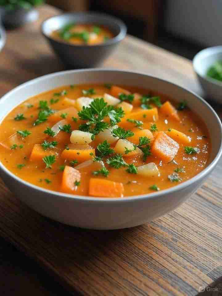 Pompoen-Linzensoep