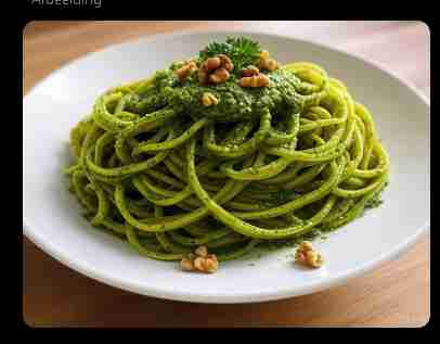 Raapstelenpasta met Walnoot Kruidenpesto