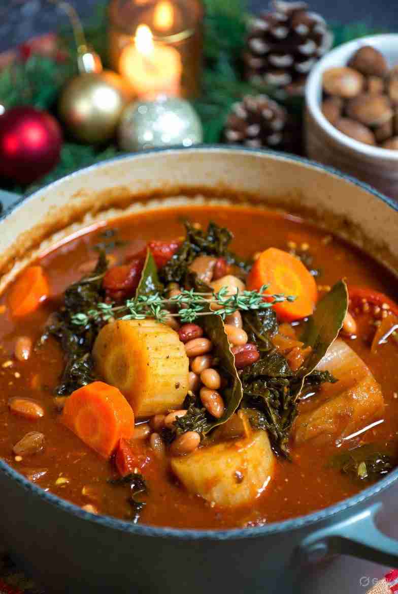 Speciale Kerst Bonenstoofpot met Wintergroenten
