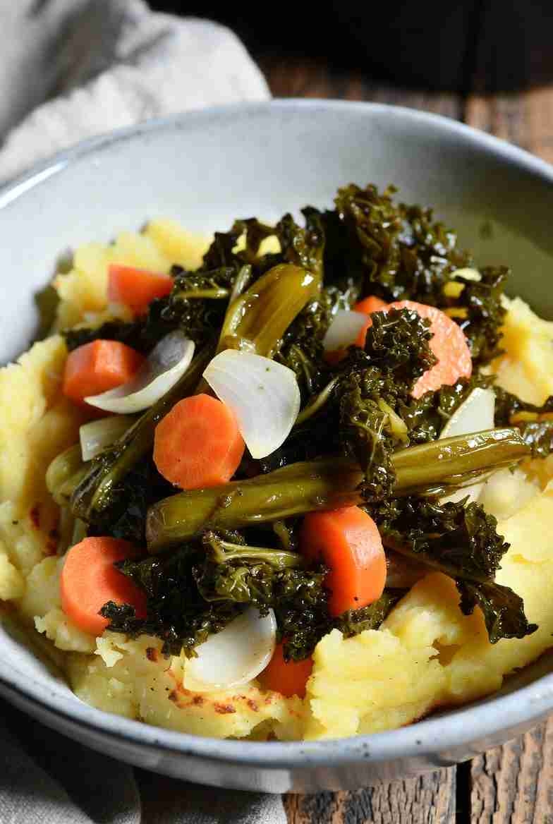 Vegetarische Boerenkoolstamppot met Extra Groenten