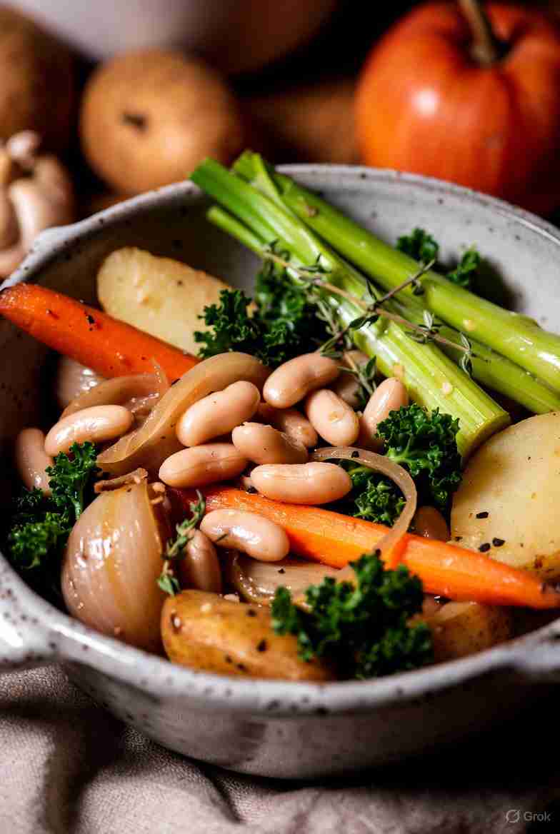 Vegetarische Bonenstoof met Veel Groente