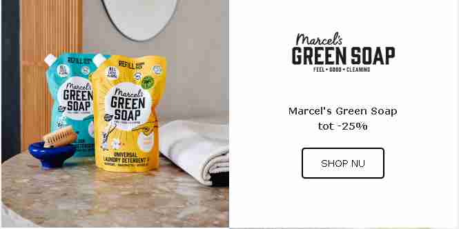 green soap 25% korting